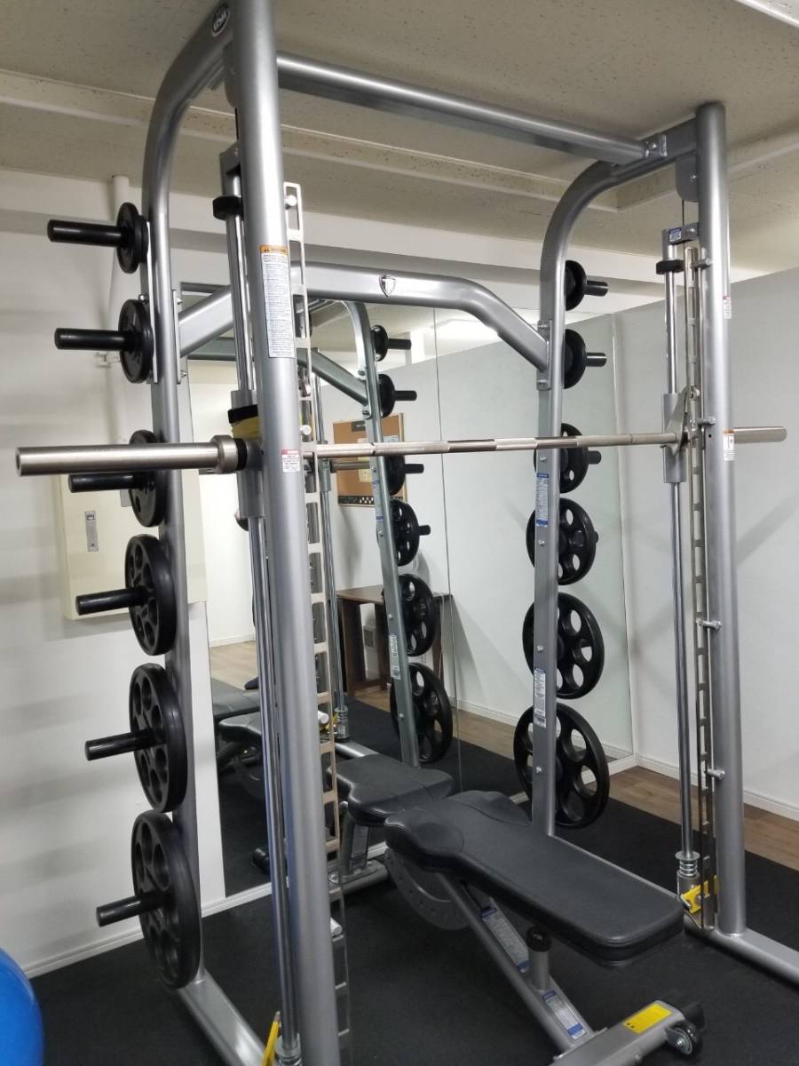 定番人気，低価 TUFFSTUFF/タフスタッフ スミスマシン USA オリンピックプレート107.5Kg/ベンチCDM-400 解体済 パワーラック 自社配送/直接引取限定 埼玉(トレーニングベンチ、シットアップベンチ)｜売買されたオ トレーニングベンチ、シットアップベンチ