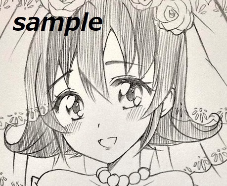 手描きイラスト ドキドキ!プリキュア キュアハート B5 「相田マナ 大人