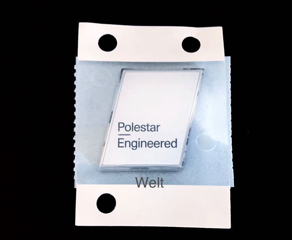 ボルボ 純正品 Polestar Engineered ポールスター リア エンブレム VOLVO S60 V60 XC60 XC90 V40 R-DESIGN D4 D5 T5 T6 T8 リヤ 白 Volvo Polestar Engineered 0 Drive polestar-engineered