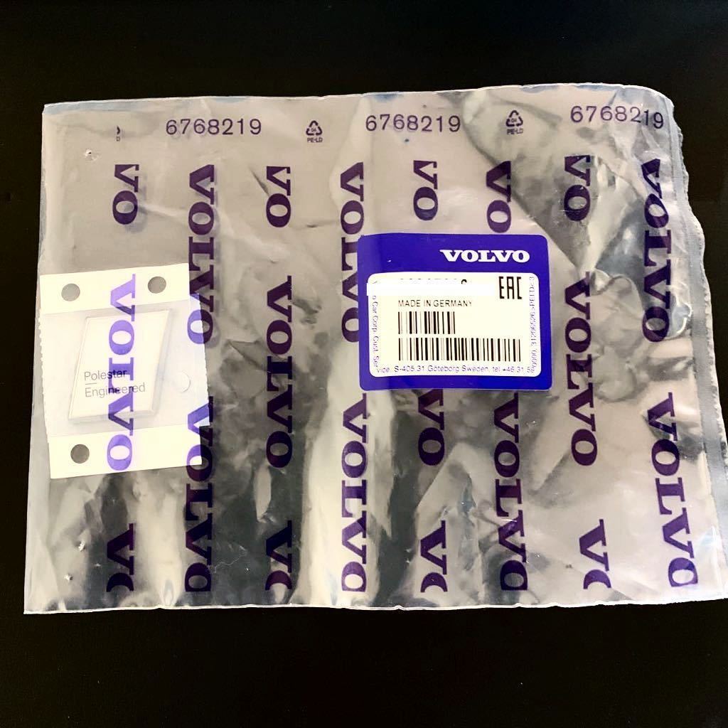 ボルボ 純正品 Polestar Engineered ポールスター リア エンブレム VOLVO S60 V60 XC60 XC90 V40 R-DESIGN D4 D5 T5 T6 T8 リヤ 白 Volvo Polestar Engineered 0 Drive polestar-engineered