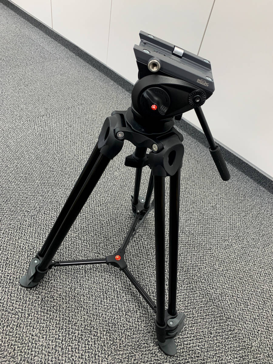 マンフロット ビデオ三脚(MVT502AM)＋雲台(MVH500A) Manfrotto