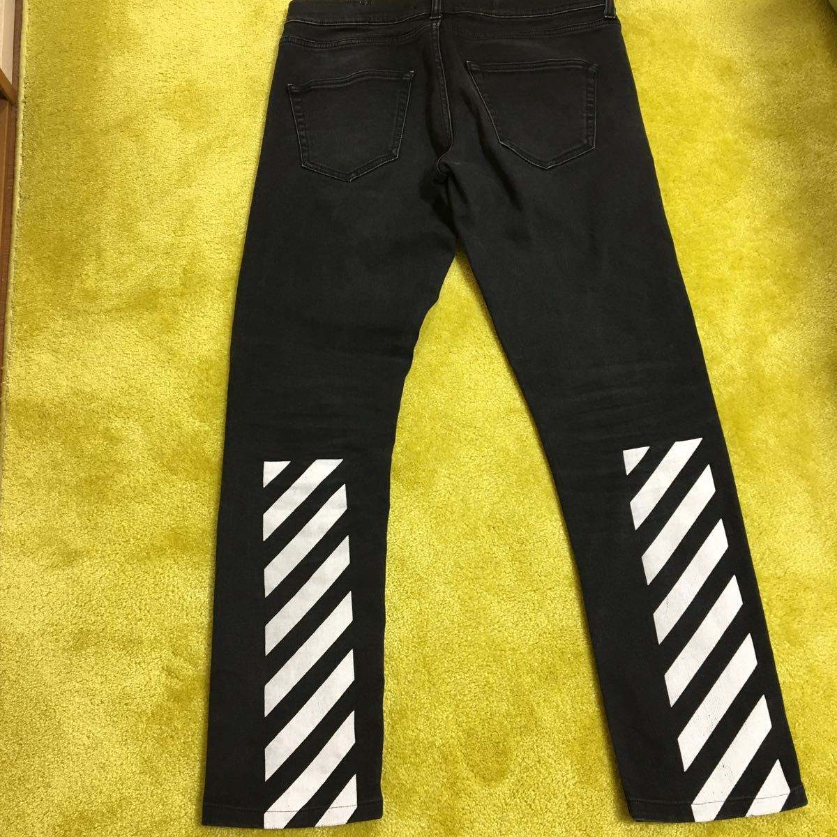 オフホワイト OFF-WHITE ⁄ メンズ 15AW オーバーサイズ ボーダーロング 
