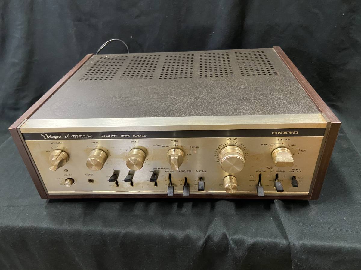ONKYO A-755NⅡ/100 プリメインアンプ完動極上品。 ONKYO A-755NⅡ/100