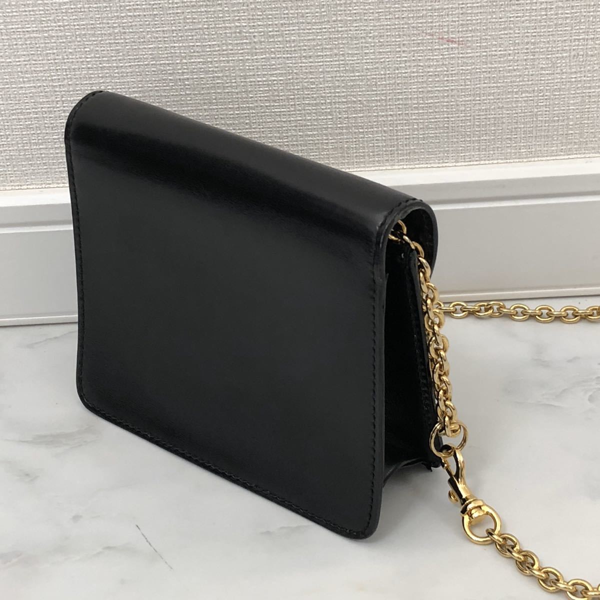 美品 セリーヌ ヴィンテージ チェーンショルダーバッグ スターボール 