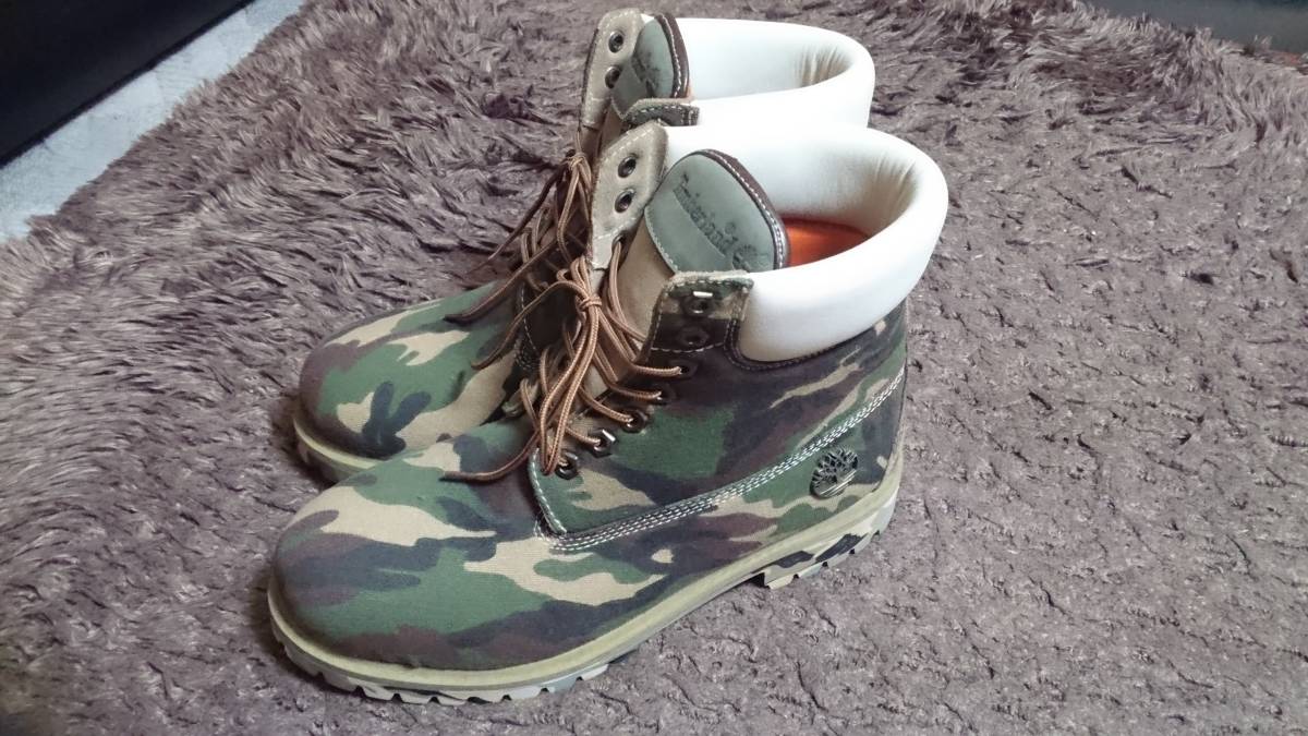 ティンバーランド 迷彩 値下げ可能 Timberland ブーツ カモ柄 迷彩柄