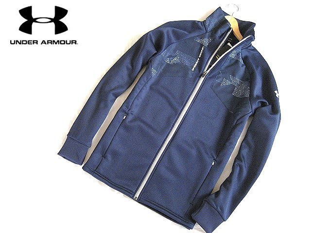  アンダーアーマー ゴルフ 高機能 zipジャケット ネイビー グラフィカル柄 UA STORM 撥水 KEEPS YOU WARM UNDER ARMOUR XL(アンダーアーマー)｜売買されたオークション情報、yahooの商品情報をアーカイブ ジャンパー、ジャケット