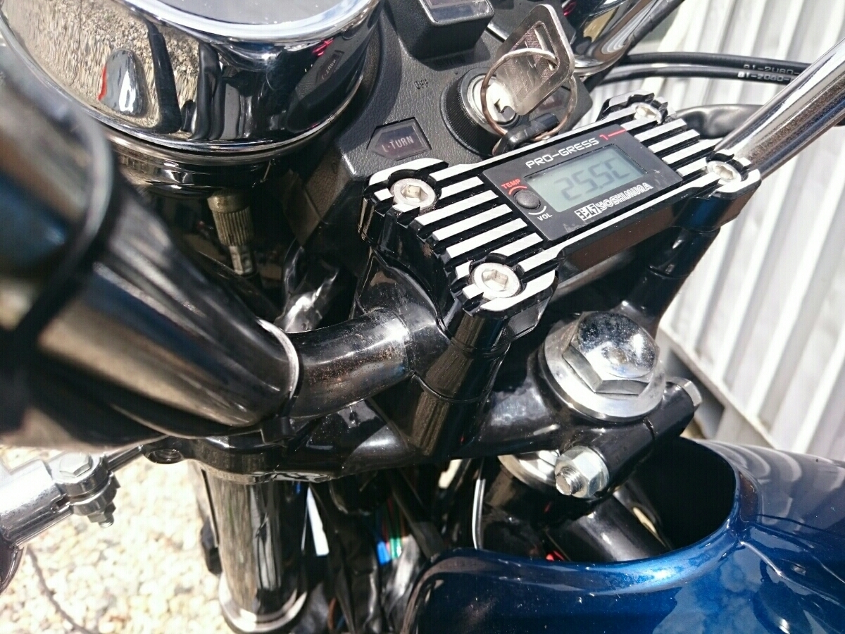 Z1 Z2 Z400FX ヨシムラ 油温計 ステー プログレス1 専用 カワサキ PRO