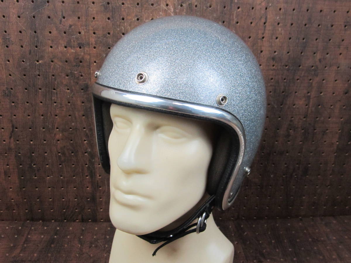 70s◇アーサーフルマー AF20 ジェットヘルメット ビンテージ シルバー