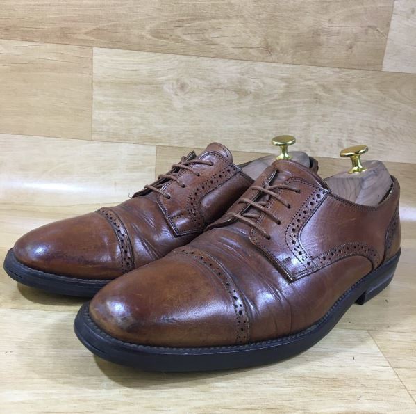 限定SALE，新作登場 COLE HAAN コールハーン ストレートチップ ビジネスシューズ 8 1/2 26.5cm レザー/革/皮 靴/ビジネス/フォーマル 茶 ブラウン(8.5インチ)｜売買されたオークション情報、yahooの商品情報をアーカイブ 靴