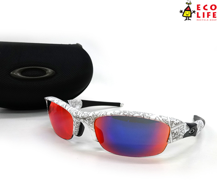 【大人気，得価】 OAKLEY オークリー FLAKJACKET フラックジャケットサングラス FB0977 24-025J 白(セル、プラスチックフレーム)｜売買されたオークション情報、yahooの商品情報をアーカイブ公開 - オークファン セル、プラスチックフレーム