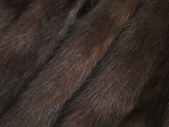 ミンク 裏地花柄刺繍入り 本毛皮コート 美品▽MINK MINK 本毛皮