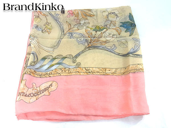 エルメス スカーフ et HERMES d' ORIENT ET D PIERRES d シルク カレ45
