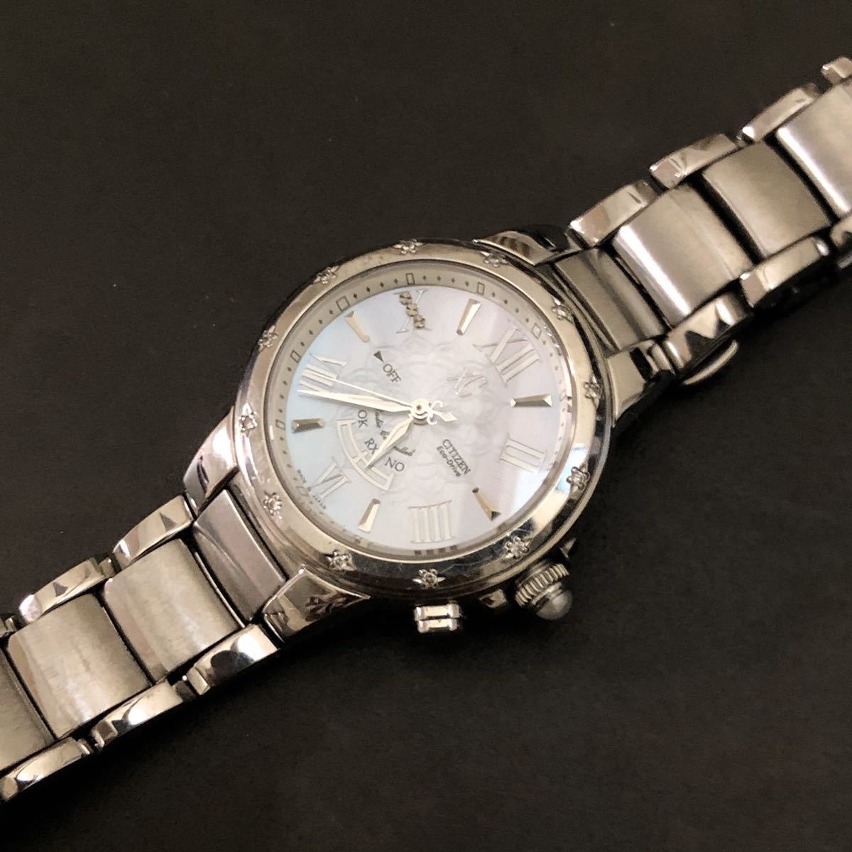 クロスシー シチズン XC | ダイヤベゼル 美品稼働品CITIZEN 3Pダイヤ 