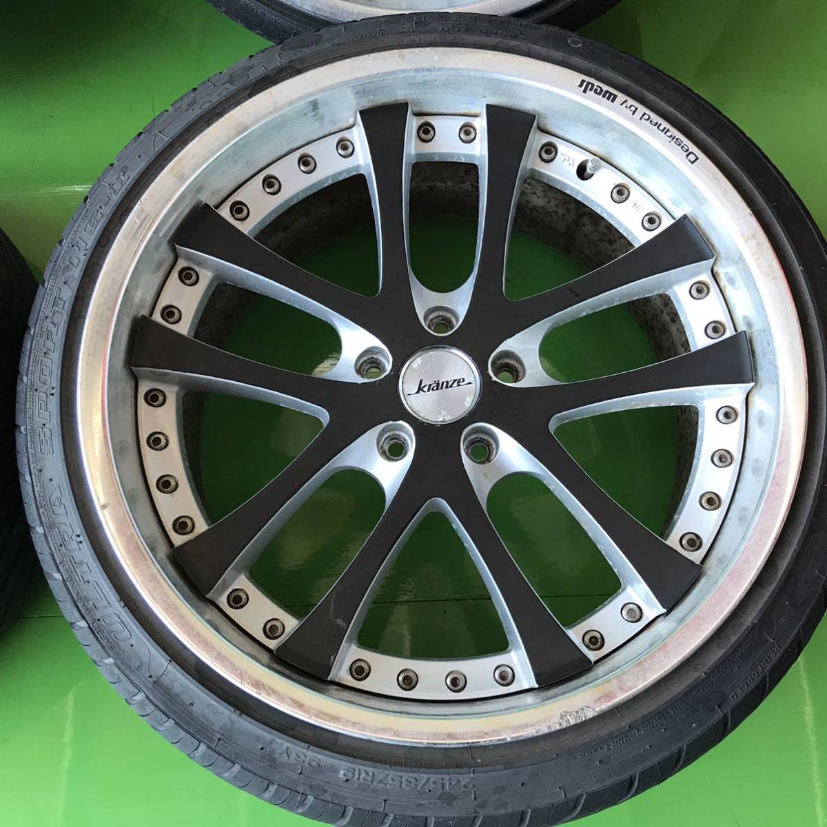 N0181 中古 weds Kranze LXZ ウェッズ クレンツェ ホイール 19×8.5J + 