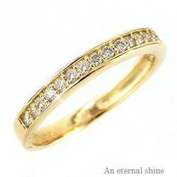 ハーフエタニティリング ダイヤモンド0.20ｃｔ K18ゴールド