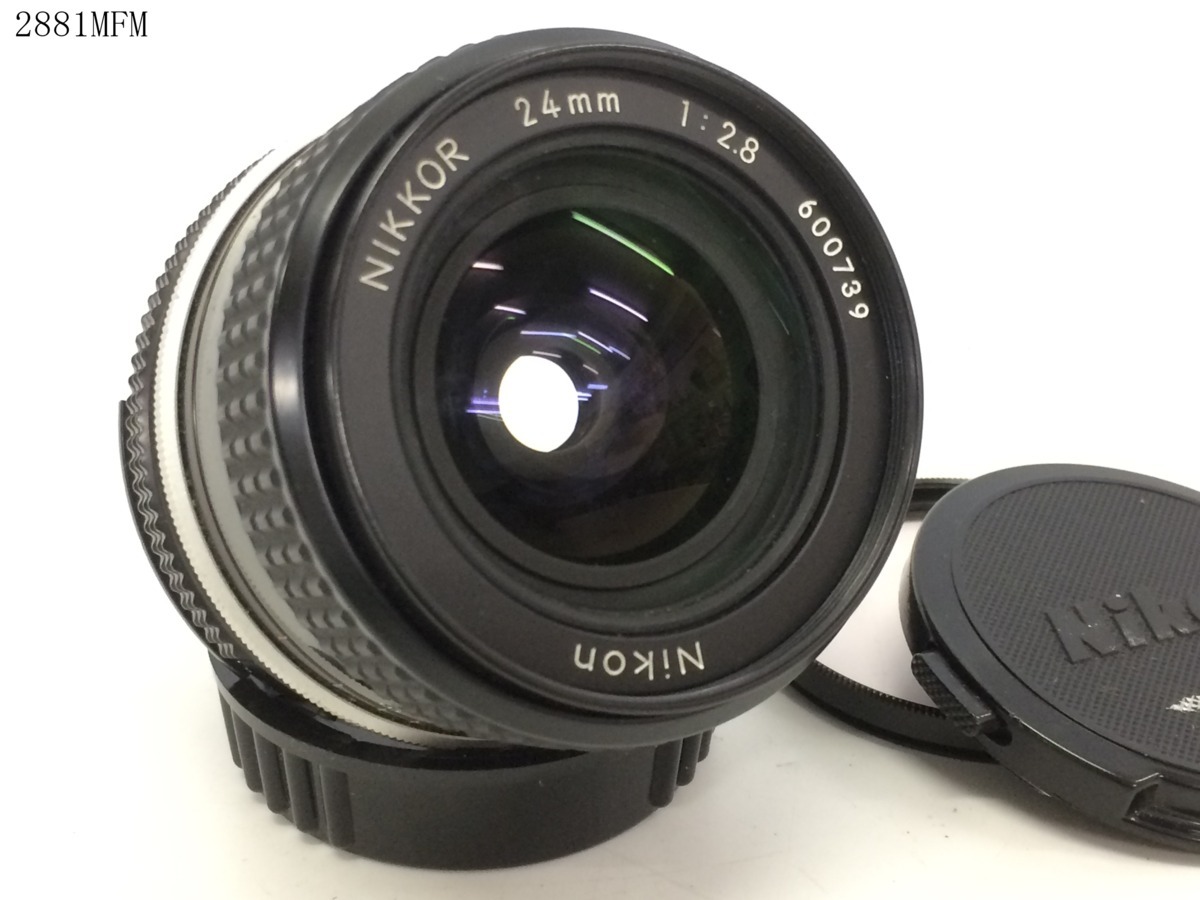 ☆Nikon ニコン NIKKOR 24mm 1:2.8 一眼レフ カメラ レンズ 2881MFM③