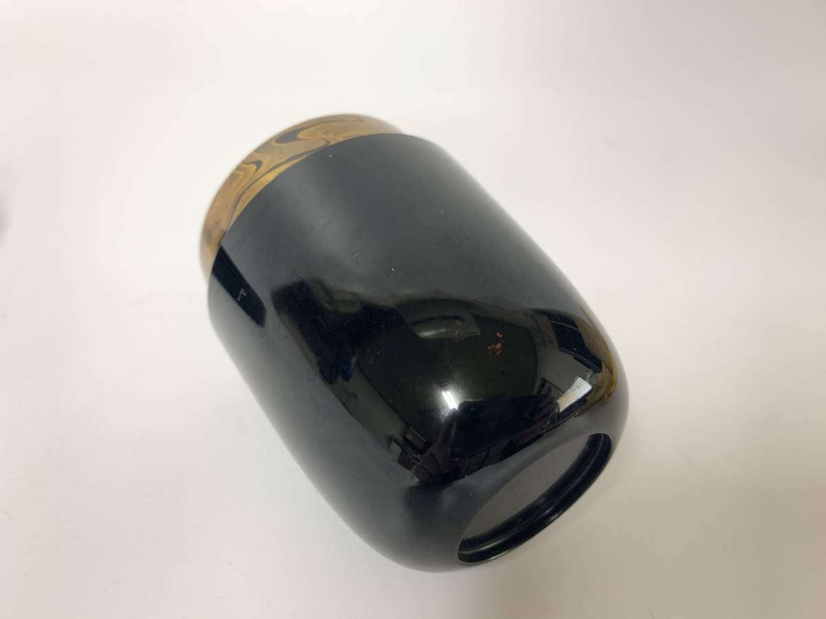 輪島塗 坪井英憲（夕帆）作 菊桐蒔絵五 大棗 共布 鵬雲斎極め