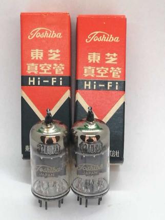 6399 東芝 12AU7A Hi-Fi 同一ロット 2本 未使用 TOSHIBA 真空管 【公式