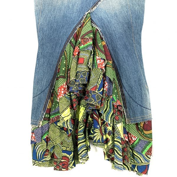 1円 JUNYA WATANABE 09SS 再構築 ドッキング デニムスカート 1円 JUNYA WATANABE 09SS 再構築 ドッキング デニムスカート