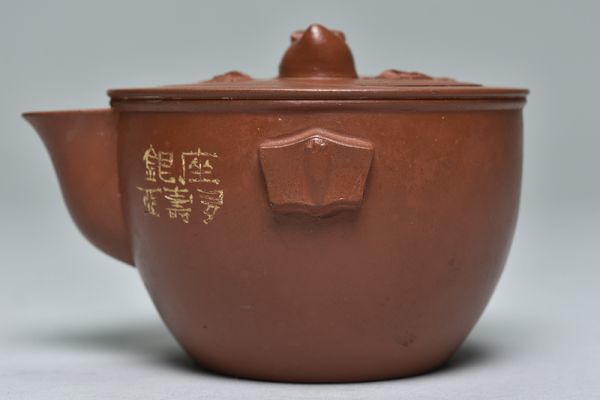唐物 朱泥 急須 煎茶道具 紫砂 中国宜興 中国古玩 在銘 款 紫