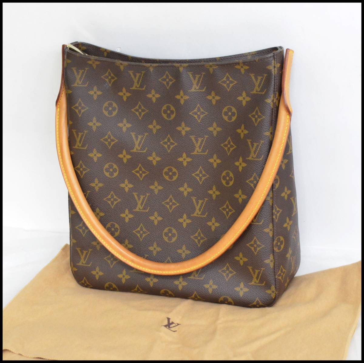 VUITTON LOUIS ルーピングGM モノグラム M51145 ショルダーバッグ GM 