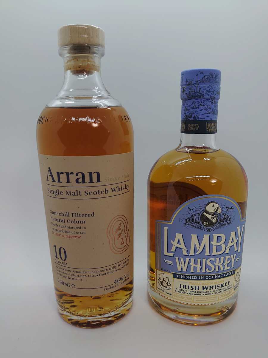 【人気，大得価】 格安 ウィスキー 未開栓２本セット アラン 10年 700ml 46度 箱付き + ランベイ スモールバッチブレンド 700ml 40度(ハイランド)｜売買されたオークション情報、yahooの商品情報をアーカイブ公開 - シングルモルト
