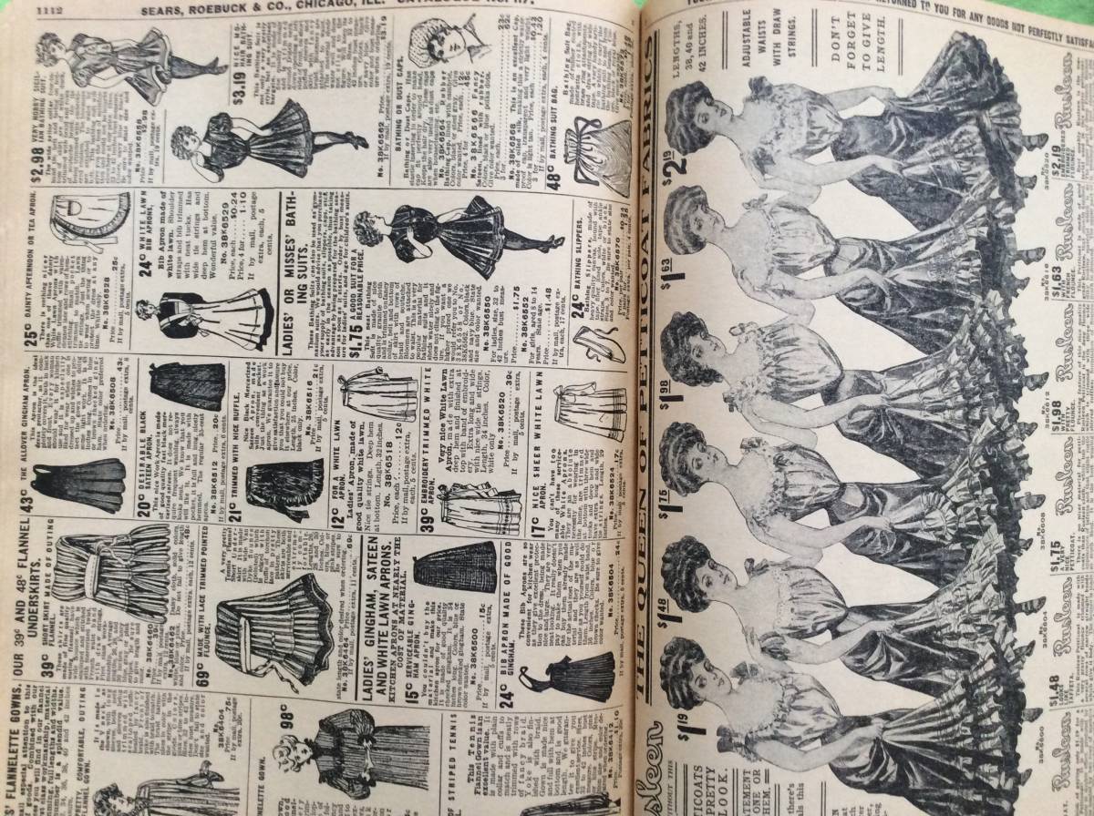 アンティークシアーズ・ローバック カタログ 1912年 ペーパー バック