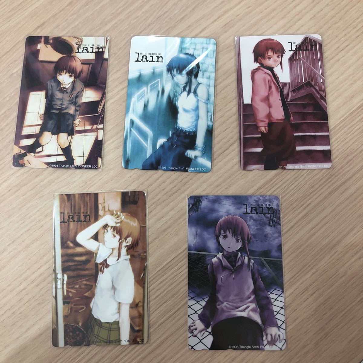 テレカ　テレホンカード　lain パイオニア　Triangle 安倍吉俊 yoshitoshi ABe 5枚セット experiments lain | eBay 玲音 メルカリ