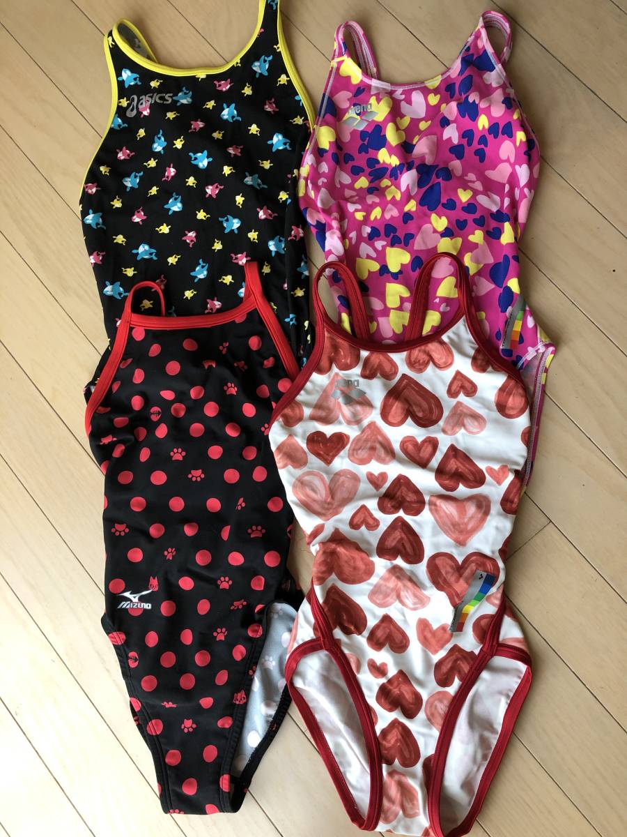 送料無料，大人気 arena他 競泳水着 女の子 130 ４枚 練習用耐塩素材(130cm)｜売買されたオークション情報、yahooの商品情報をアーカイブ公開 - オークファン 子ども用