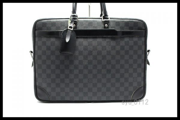 希少中古□LOUIS VUITTON N41123 ダミエグラフィット PDV GM レザー 