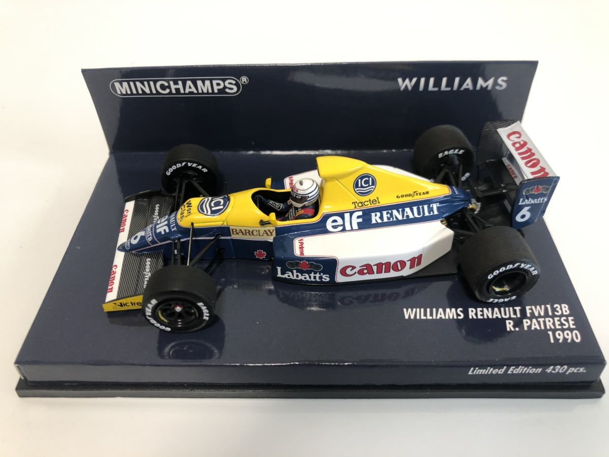  1/43 ミニチャンプス ウィリアムズ FW13B パトレーゼ(レーシングカー)｜売買されたオークション情報、yahooの商品情報をアーカイブ公開 - オークファン レーシングカー