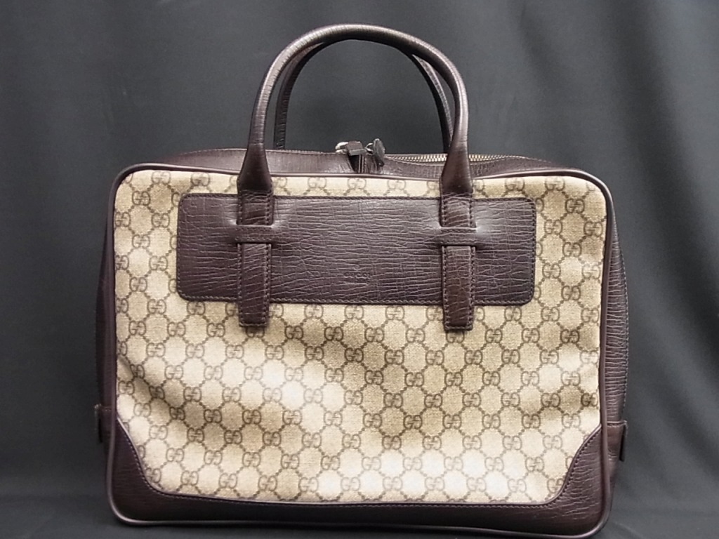 【美品・昨年購入】GUCCIグッチGGキャンバス×レザー 2WAYビジネスバッグ 臨時セール グッチ GUCCI GGキャンバス・レザー ビジネスバッグ GG
