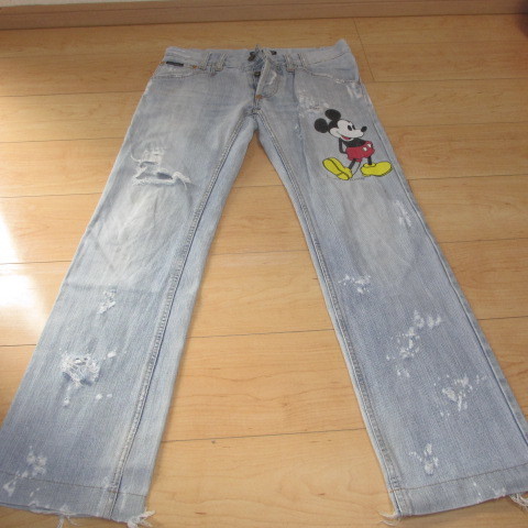 希少 DOLCE&GABBANA ミッキー クラッシュ加工