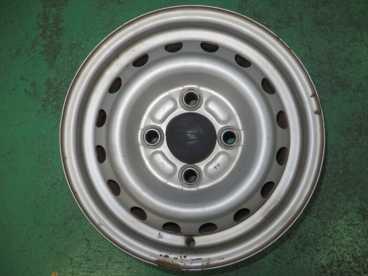 純正 +40 12インチ 鉄ホイール ダイハツ 4J PCD100 スチールホイール