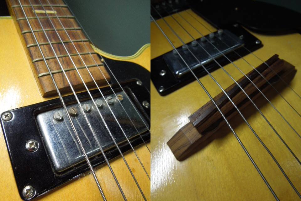 TEISCO テスコ Yahoo!オークション - 0 エレキギター Teisco 割れ反り