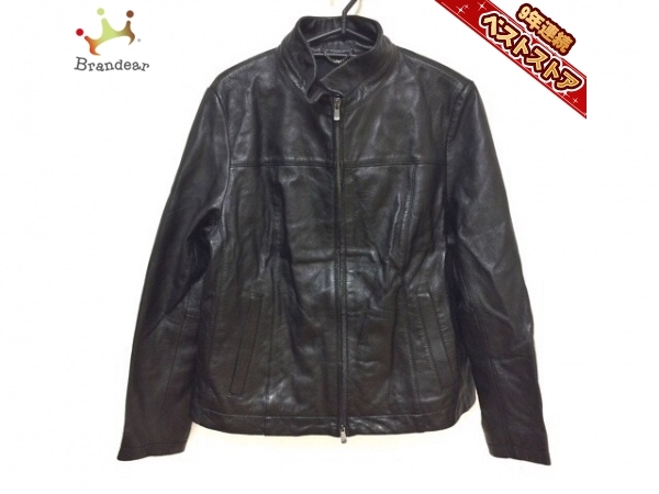 ニジュウサンク 23区 ブルゾン サイズ46 XL 黒 レディース ジップ 