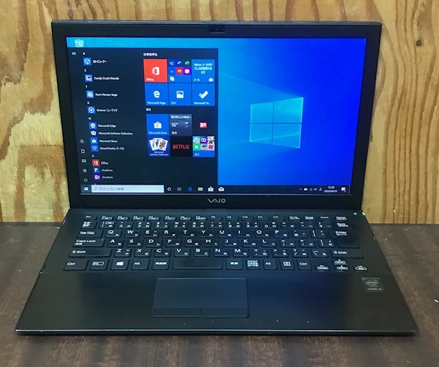超高速 SONY VAIO VJP13/i3-5005U/メモリ4GB/SSD128GB/Win10/FULL HD