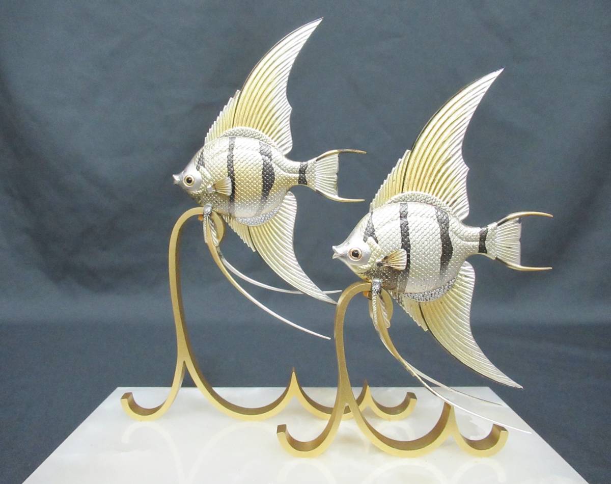 SILVER ANGEL-FISH/シルバー/エンゼルフィッシュ/銀製置物/ケース入り