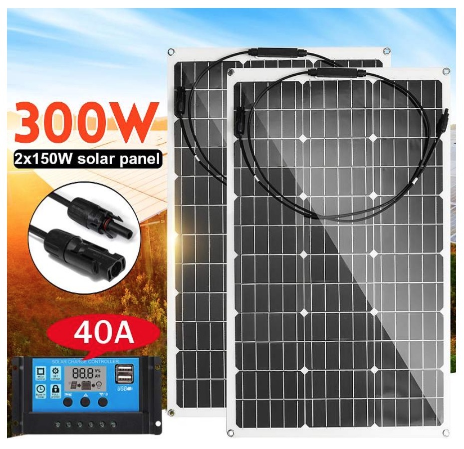 爆買い，人気SALE ソーラーパネル 300W 18v セミフレキシブル単結晶太陽電池 DIY MC4 ケーブル防水屋外コネクタ8(ソーラーパネル、太陽電池)｜売買されたオークション情報、yahooの商品情報をアーカイブ公開 - オ ソーラーパネル、太陽電池
