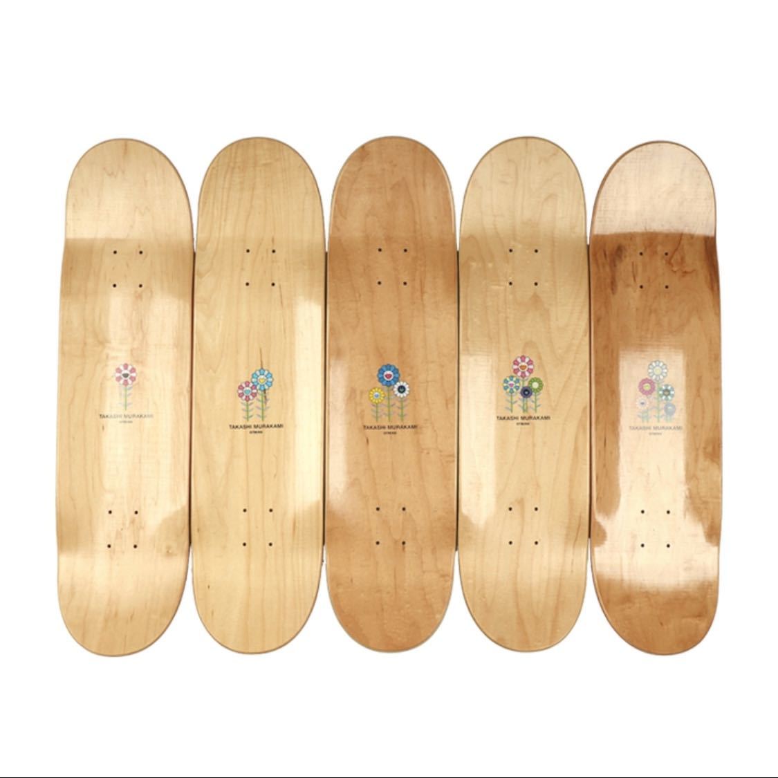 アウトレットの人気商品 村上隆 FLOWER SKATEBOARD DECK 5 SET Takashi
