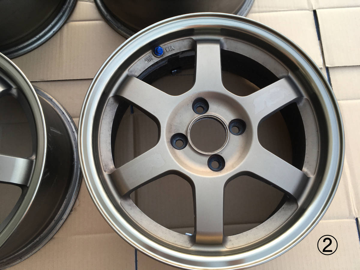 RAYS レイズ VR TE37C 15インチ 6.5JJ +39 4H 4穴 PCD100　ブロンズ　4本セット_3