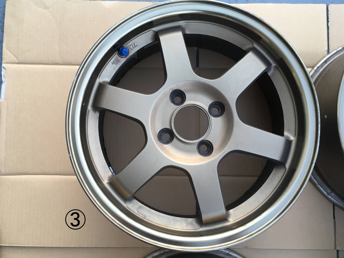 RAYS レイズ VR TE37C 15インチ 6.5JJ +39 4H 4穴 PCD100　ブロンズ　4本セット_4