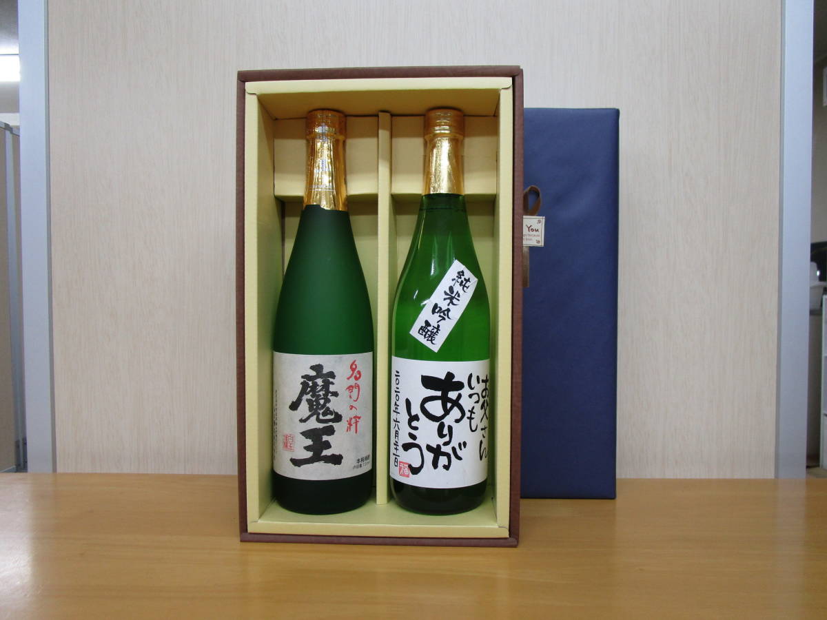 新作入荷，定番人気 父の日 芋焼酎 魔王 と純米吟醸 ありがとう カートン入りラッピング(魔王)｜売買されたオークション情報、yahooの商品情報をアーカイブ公開 - オークファン 芋焼酎