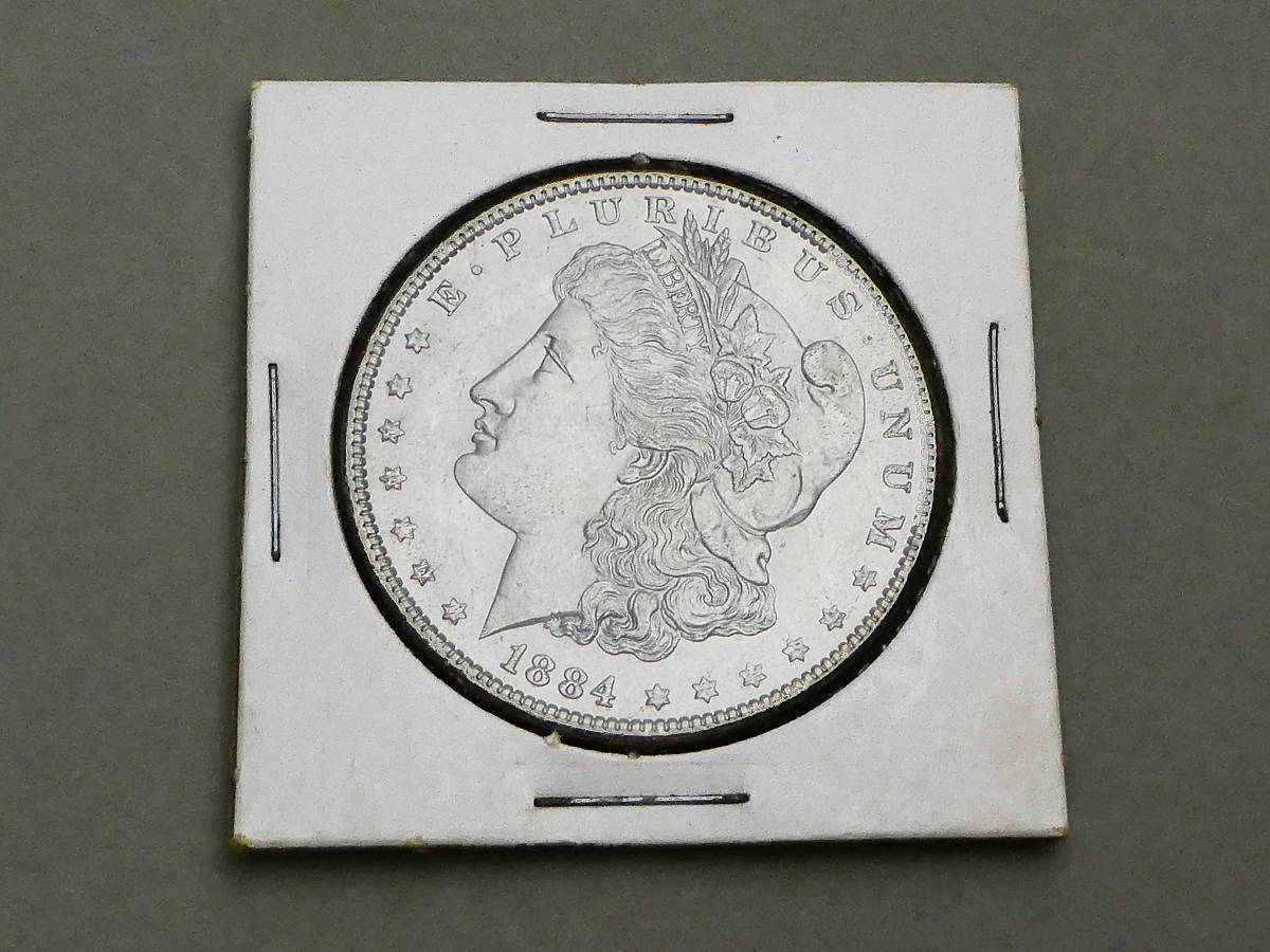 1884年 1ドル銀貨 ミントマークなし モルガンダラー Morgan Dollar ONE 