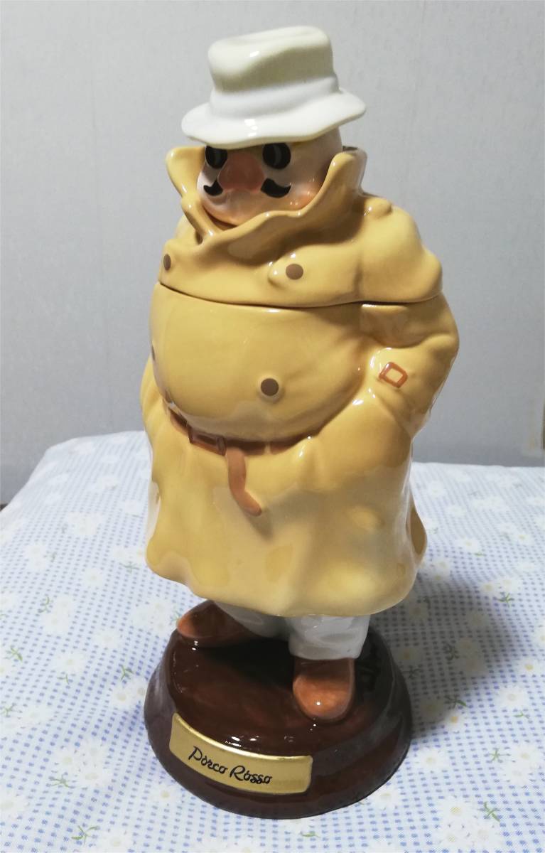 紅の豚 ポルコ 陶器 フィギュア ドール 磁器製 キャニスター スタジオジブリ 紅の豚 ポルコ 陶器 フィギュア ドール 磁器製キャニスター スタジオ
