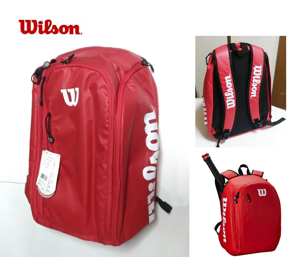 人気セール，限定SALE ウイルソン テニス バックパック RED WRZ847996(バックパック)｜売買されたオークション情報、yahooの商品情報をアーカイブ公開 - オークファン バックパック