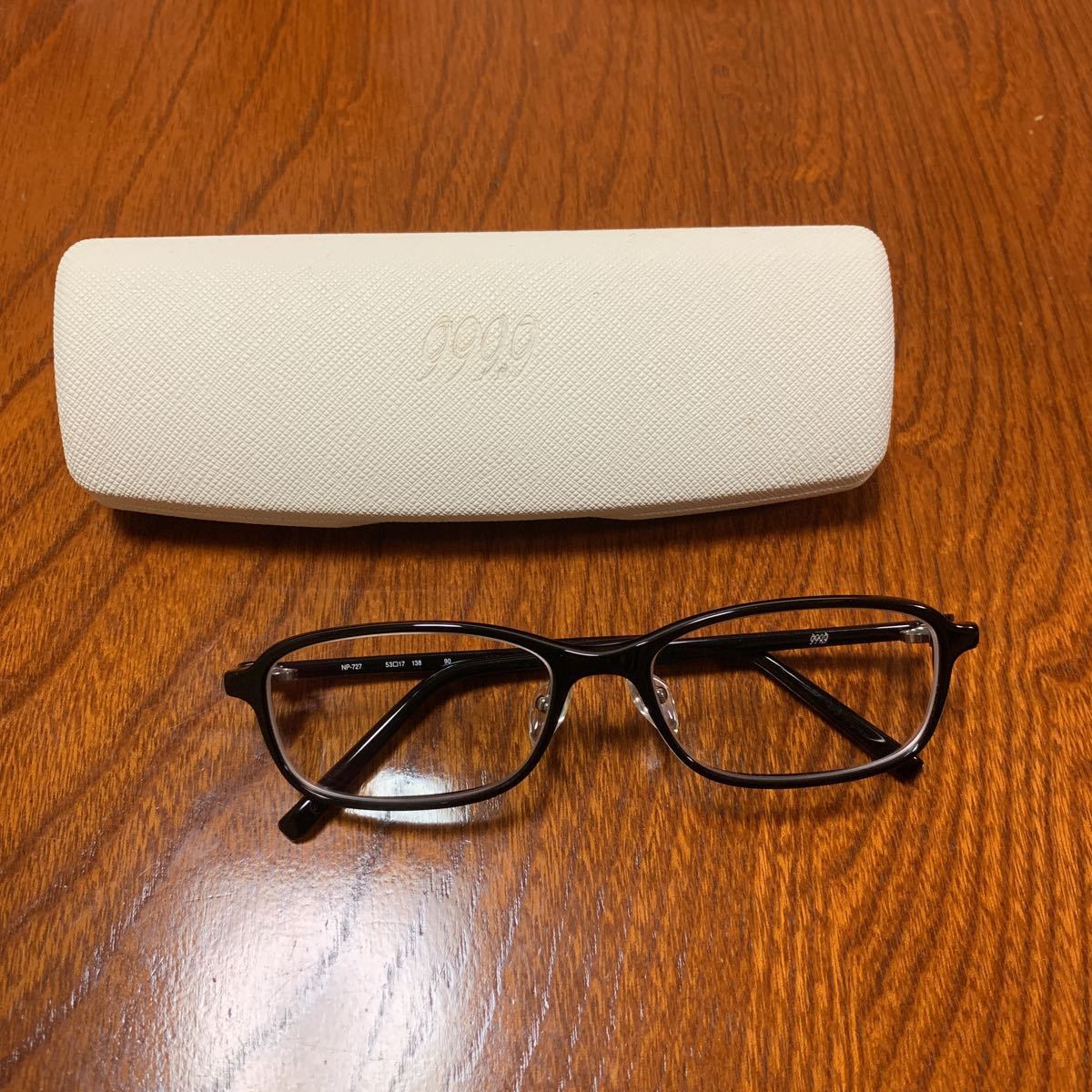 999.9 フォーナインズ 999.9 NP-727 黒縁 メガネ 眼鏡 ネオ