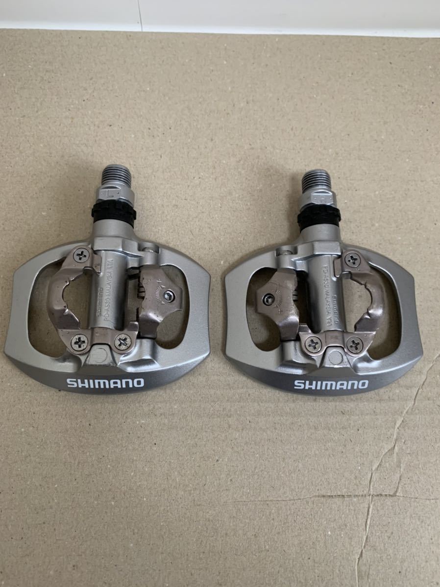 SHIMANO シマノ 片面SPDペダル ビンディングペダル PD-A530 シルバー
