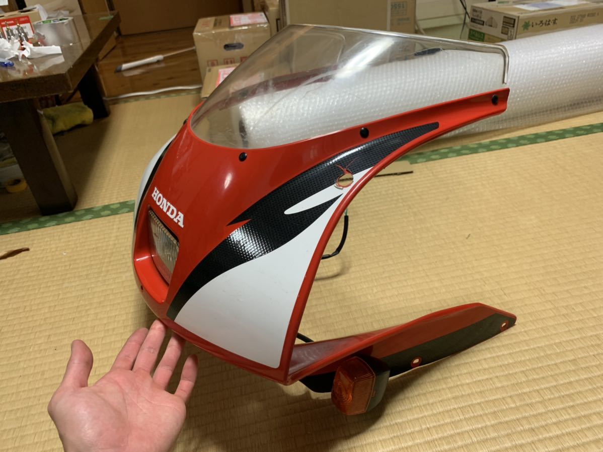 ホンダ nsr50 純正 アッパーカウル 外装 フロントカウル ヘッドライト 