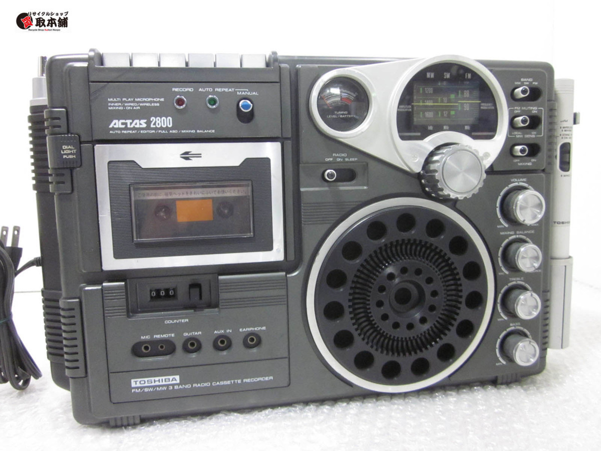 □◇ 東芝 TOSHIBA ACTAS RT-2800 ラジカセ ジャンク ラジオ受信はOK